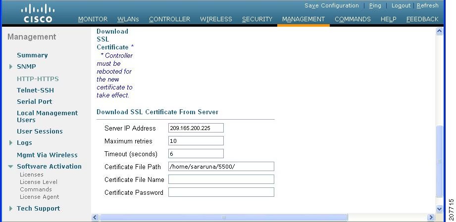 What is the default IP for Cisco wireless controller