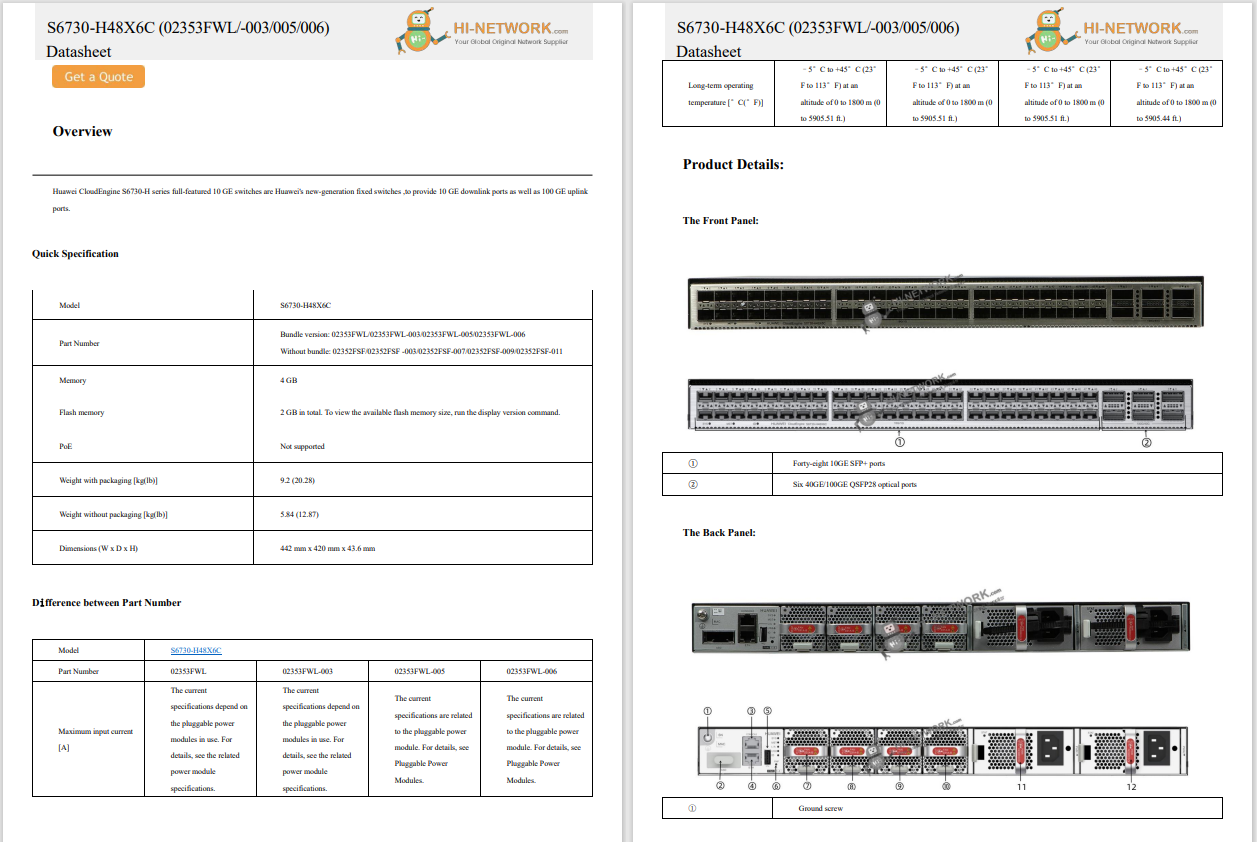 s6730-h48x6c datasheet